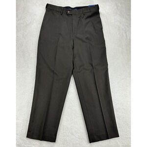 Croft & Barrow Men's Brown Dress Pants Slacks Size 33x30 Flat Front